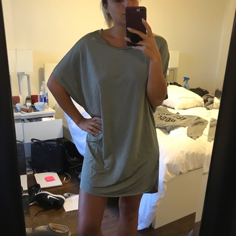 Olive green oversized dress